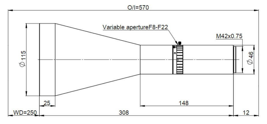 OTL29.7-03-250M42 drawing